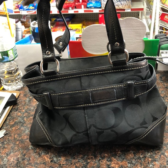 Coach Hampton 10262 Signature Python Tote - Picture 3 of 8